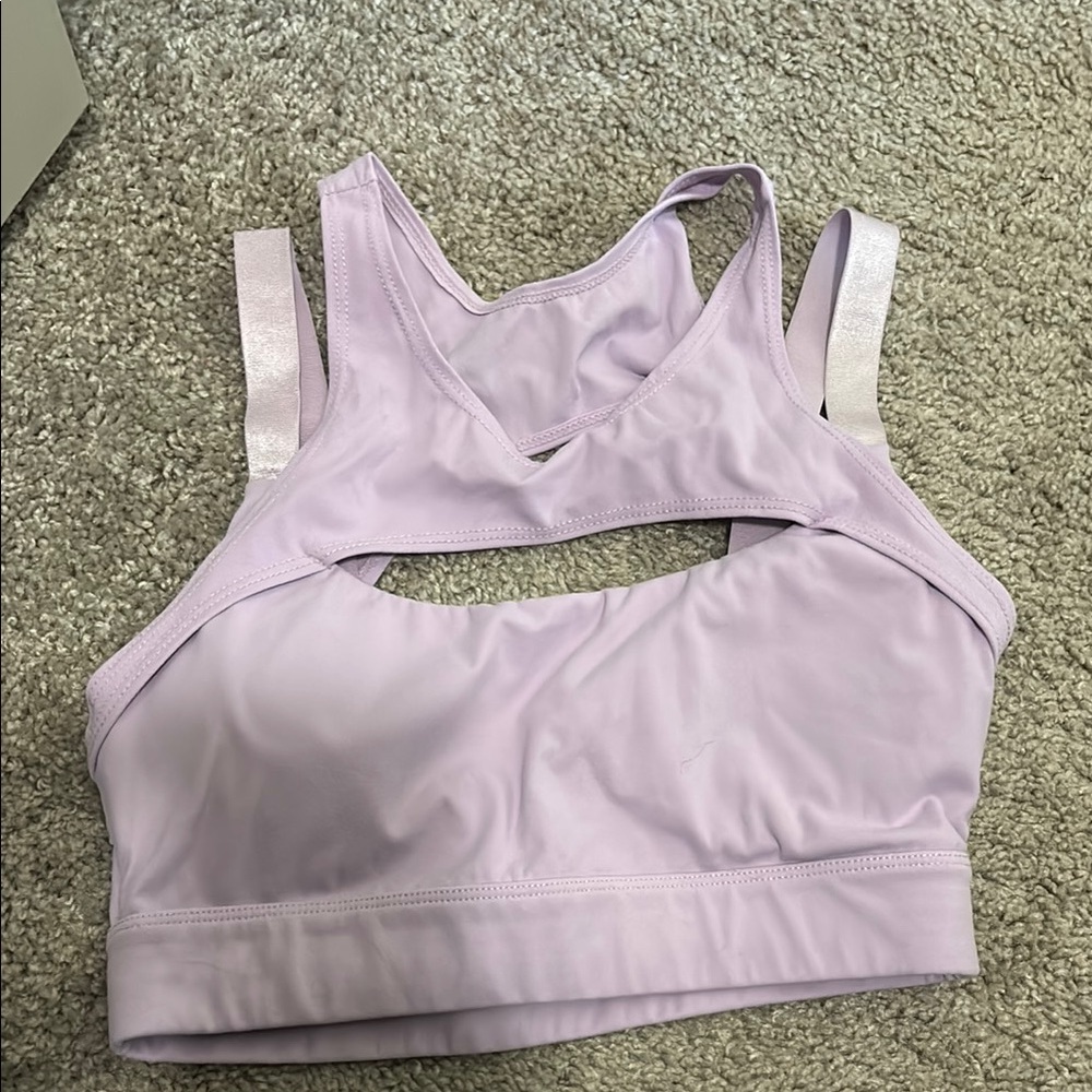 Nvgtn High Neck Lavender Sports Bra